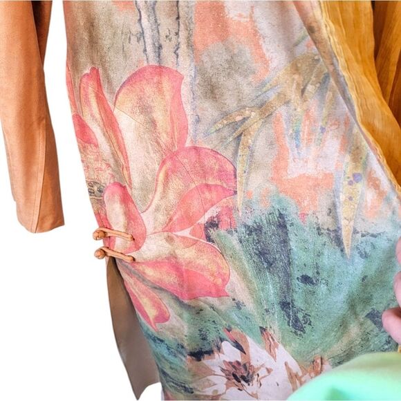 Soft Surroundings Floral Print Long Duster/ Coat - Picture 5 of 6